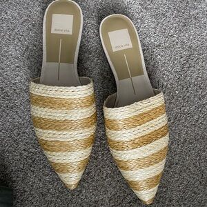 Dolce Vita Ezra striped slip on mule size 7